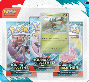 Pokémon TCG Journey Together 3 Pack Blister Yanmega